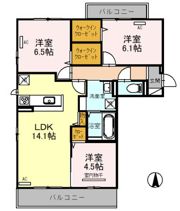 メルベイユさやかの間取り画像