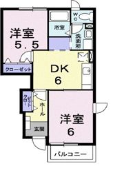 ウォーターフィールド Dの間取り画像