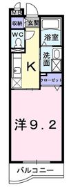 エコー ウエストの間取り画像