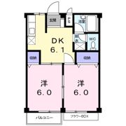 コーポあづまⅢの間取り画像