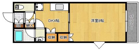 翠水コートの間取り画像