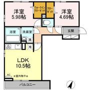 アルビネス東十条の間取り画像