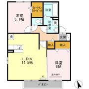 コフレ浄水北 A棟の間取り画像