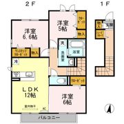 モンプリミエ ルラシオン Ⅱの間取り画像