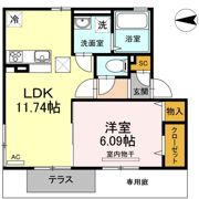 ミニョンヌ浜崎の間取り画像