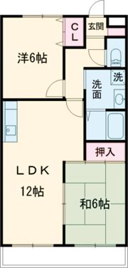 グリーンロード草間の間取り画像