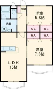 クレール花田の間取り画像