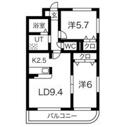 プリミエール山敷230の間取り画像