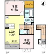 エレガンス三本木の間取り画像