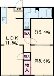 グリーンヒルズBの間取り画像