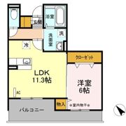 ベルコモンズ森合の間取り画像