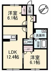 シャーメゾン郡家 C棟の間取り画像