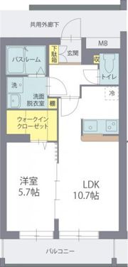グリーンヒルズWESTⅠの間取り画像