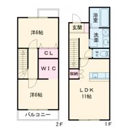 グランスタ馬場山Dコートの間取り画像