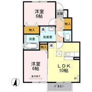 マ・シェリ ブラン Aの間取り画像