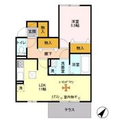 プラシデス A棟の間取り画像