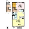 SECOND ライムの間取り画像