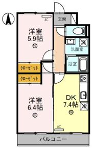 ケイズメゾン春日森の間取り画像