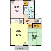 ピーチ宝塚の間取り画像
