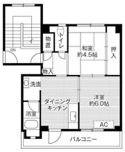ビレッジハウス長内2号棟の間取り画像