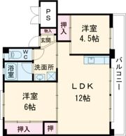 ビレッジハウス野間田2号棟の間取り画像