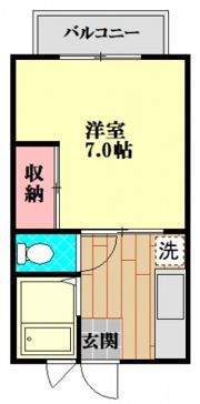 コーポサンピアA棟の間取り画像
