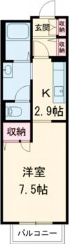 シャーメゾン北王子Aの間取り画像