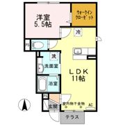 セジュール シャトン Aの間取り画像