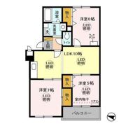 グリーンヒルの間取り画像