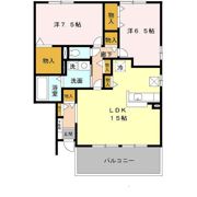 リヴェール宝塚 A棟の間取り画像