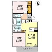 ウィルコート小郡三軒屋町 A棟の間取り画像