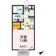カレッジタウン C・D棟 D棟の間取り画像