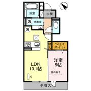 プレジール下大利 弐番館の間取り画像
