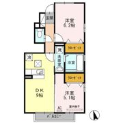 クレスト女の都の間取り画像