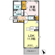 エクスプレス新八代 A棟の間取り画像