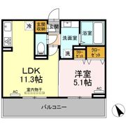 エクスプレス新八代 A棟の間取り画像