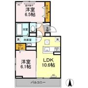 ドミール皆春の間取り画像