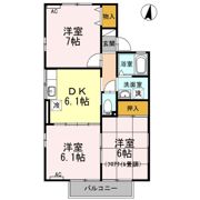 プレミール ソシア Aの間取り画像