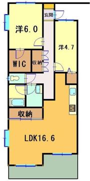 パステリブ成田の間取り画像
