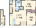 キャッスル雅 弐番館の間取り画像