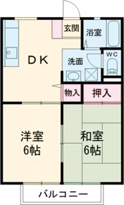 千波ハイツの間取り画像
