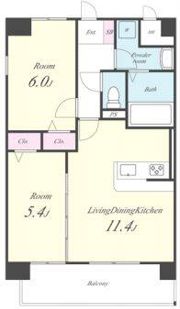 ムーンリバー久留米駅南の間取り画像