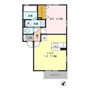 メリオル木曳野 Aの間取り画像