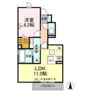 セジュールYUTAKAⅡの間取り画像