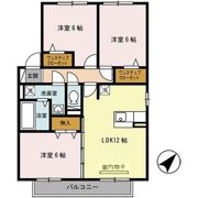ティーダ御立 B棟の間取り画像