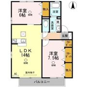 コートタウン西岡 A棟の間取り画像