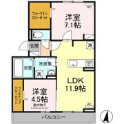 ソレイユ深津の間取り画像