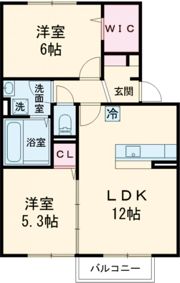 ウィットエブリ B棟の間取り画像