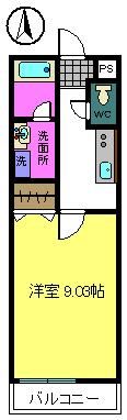 プリエりんくう・Aの間取り画像