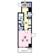 アルカサル中央通の間取り画像